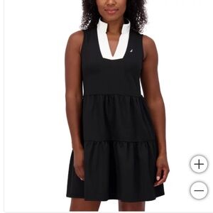 NWOT Nautica Jeans Women's Tiered black Dress summer fall spring